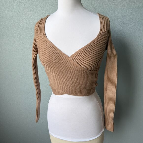 Abercrombie Wrap Sweater Top Size XS - Picture 2 of 8